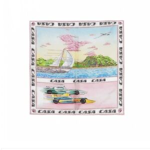 Casablanca Pink Silk Scarf